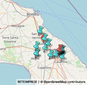 Mappa Via Volturno, 73018 Squinzano LE, Italia (12.75)