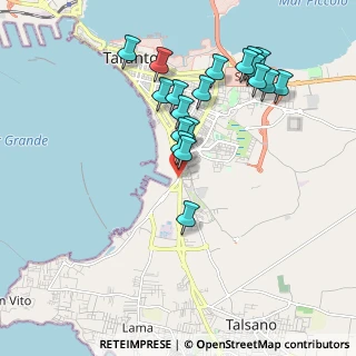 Mappa Pista ciclabile, 74121 Taranto TA, Italia (2.06526)