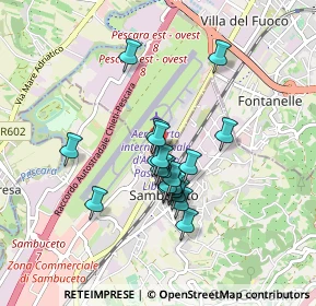 Mappa Via Tiburtina Valeria 386 Auchan, 65128 Pescara PE, Italia (0.697)
