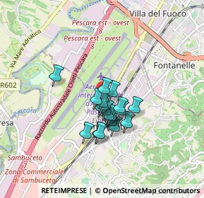 Mappa Via Tiburtina Valeria 386 Auchan, 65128 Pescara PE, Italia (0.577)