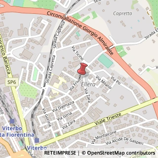 Mappa Via Friuli,  18, 01100 Viterbo, Viterbo (Lazio)