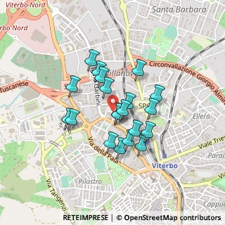 Mappa Via Cardarelli Vincenzo, 01100 Viterbo VT, Italia (0.3505)