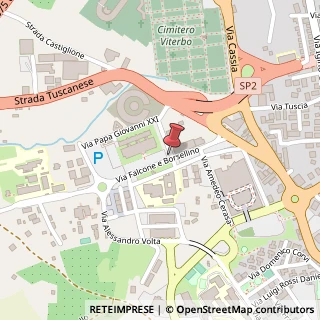 Mappa Via Falcone e Borsellino, 13, 01100 Viterbo, Viterbo (Lazio)