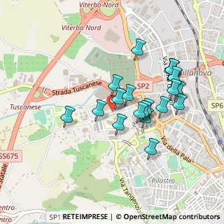 Mappa Via Falcone e Borsellino, 01100 Viterbo VT, Italia (0.432)