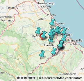 Mappa Via A. Moro, 65014 Loreto Aprutino PE, Italia (11.0525)