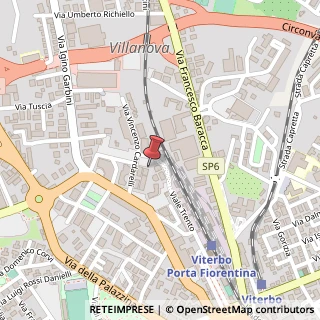 Mappa Via Vincenzo Cardarelli, 10/14, 01100 Viterbo, Viterbo (Lazio)