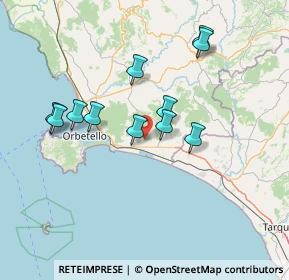 Mappa Strada Provinciale Valmarina, 58011 Capalbio GR, Italia (13.62273)