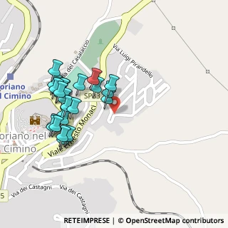 Mappa Via Settimio David, 01038 Soriano nel Cimino VT, Italia (0.252)