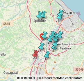 Mappa Via degli Artigiani, 65010 Spoltore PE, Italia (3.03333)