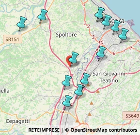 Mappa Via Circolare PIP, 65010 Spoltore PE, Italia (4.80308)