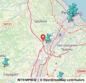 Mappa Via degli Artigiani, 65010 Spoltore PE, Italia (7.20091)
