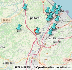 Mappa Via Circolare PIP, 65010 Spoltore PE, Italia (4.60933)