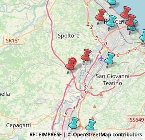 Mappa Via Circolare PIP, 65010 Spoltore PE, Italia (5.98333)