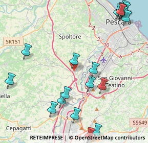 Mappa Via degli Artigiani, 65010 Spoltore PE, Italia (5.9285)