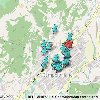Mappa Via Sestilio Montanelli, 02100 Rieti RI, Italia (0.41034)