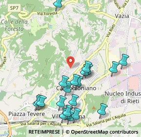 Mappa Via Sestilio Montanelli, 02100 Rieti RI, Italia (1.1875)