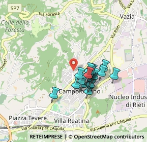 Mappa Via Sestilio Montanelli, 02100 Rieti RI, Italia (0.6405)