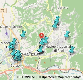Mappa Via Sestilio Montanelli, 02100 Rieti RI, Italia (2.375)