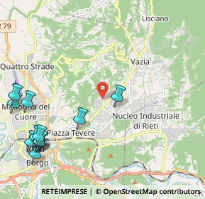 Mappa Via Sestilio Montanelli, 02100 Rieti RI, Italia (3.0675)
