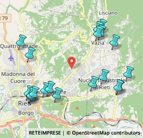Mappa Via Sestilio Montanelli, 02100 Rieti RI, Italia (2.615)