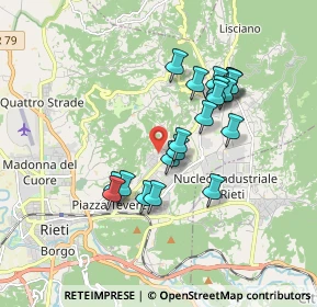 Mappa Via Sestilio Montanelli, 02100 Rieti RI, Italia (1.6155)