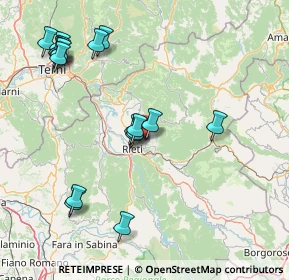 Mappa Via Sestilio Montanelli, 02100 Rieti RI, Italia (18.32556)