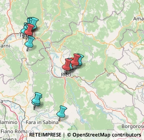 Mappa Via Sestilio Montanelli, 02100 Rieti RI, Italia (17.93438)