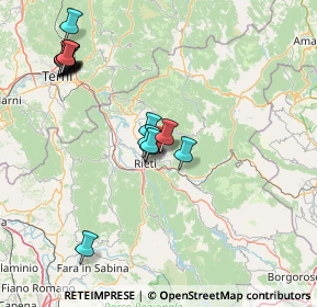 Mappa Via Sestilio Montanelli, 02100 Rieti RI, Italia (18.07235)