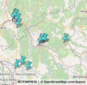 Mappa Via Sestilio Montanelli, 02100 Rieti RI, Italia (19.41417)