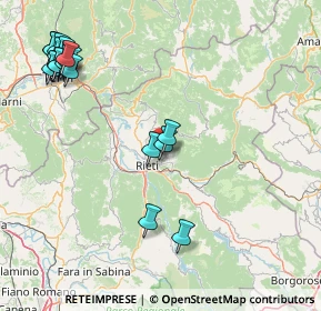 Mappa Via Sestilio Montanelli, 02100 Rieti RI, Italia (21.58556)
