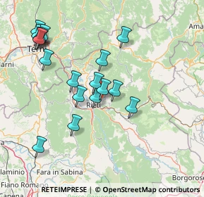 Mappa Via Sestilio Montanelli, 02100 Rieti RI, Italia (16.21944)