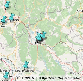 Mappa Via Sestilio Montanelli, 02100 Rieti RI, Italia (18.76667)