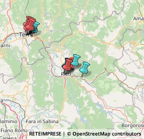 Mappa Via Sestilio Montanelli, 02100 Rieti RI, Italia (18.32611)