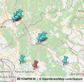 Mappa Via Sestilio Montanelli, 02100 Rieti RI, Italia (18.70182)