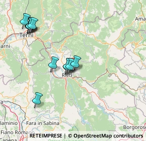 Mappa Via Sestilio Montanelli, 02100 Rieti RI, Italia (15.93923)