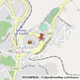 Mappa Viale Ernesto Monaci, 111, 01038 Soriano nel Cimino, Viterbo (Lazio)