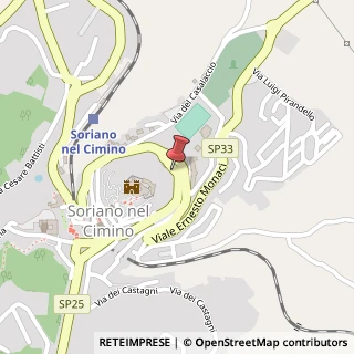 Mappa Viale Ernesto Monaci, 21, 01038 Soriano nel Cimino, Viterbo (Lazio)