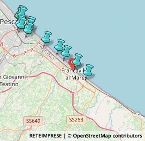 Mappa Salita S. Franco, 66023 Francavilla al Mare CH, Italia (5.505)