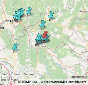 Mappa Via Emilio Greco, 02100 Rieti RI, Italia (14.35)
