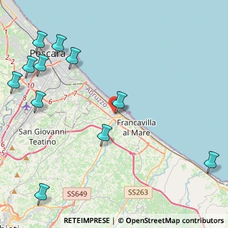 Mappa Via Tommaso Bruni, 66023 Francavilla al Mare CH, Italia (6.29)