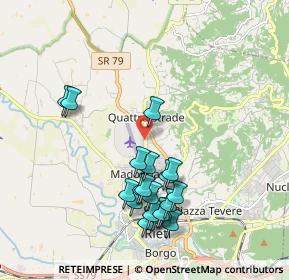 Mappa Via Belvece, 02100 Rieti RI, Italia (2.045)