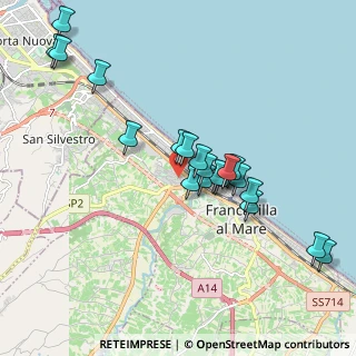 Mappa Via G. Bellafante, 66023 Francavilla al Mare CH, Italia (1.9385)