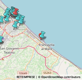 Mappa Via Figlia di Iorio, 66023 Francavilla al Mare CH, Italia (6.9475)