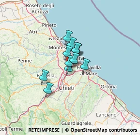 Mappa Via Vincenzo Muccioli, 65128 Pescara PE, Italia (6.9625)