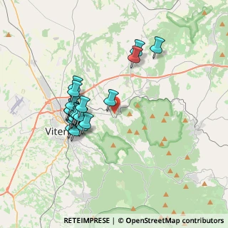 Mappa Via Tondi, 01100 Viterbo VT, Italia (3.492)