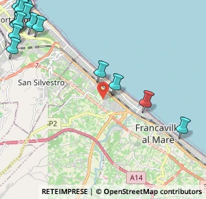 Mappa Via Ettore Montanaro, 66023 Francavilla al Mare CH, Italia (3.61625)