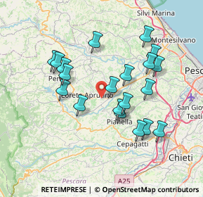 Mappa Contrada Sablanico, 65014 Loreto Aprutino PE, Italia (7.1355)