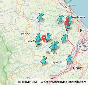 Mappa Contrada Sablanico, 65014 Loreto Aprutino PE, Italia (6.91692)
