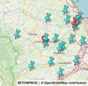 Mappa Via degli Emigranti, 65014 Loreto Aprutino PE, Italia (9.8695)
