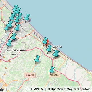 Mappa Contrada San Leonardo, 66023 Francavilla al Mare CH, Italia (6.2285)